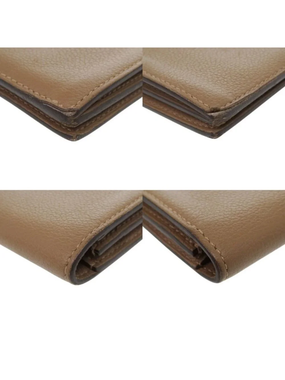Hermes Citizen Twill Ever Color Brown Silver Wallet